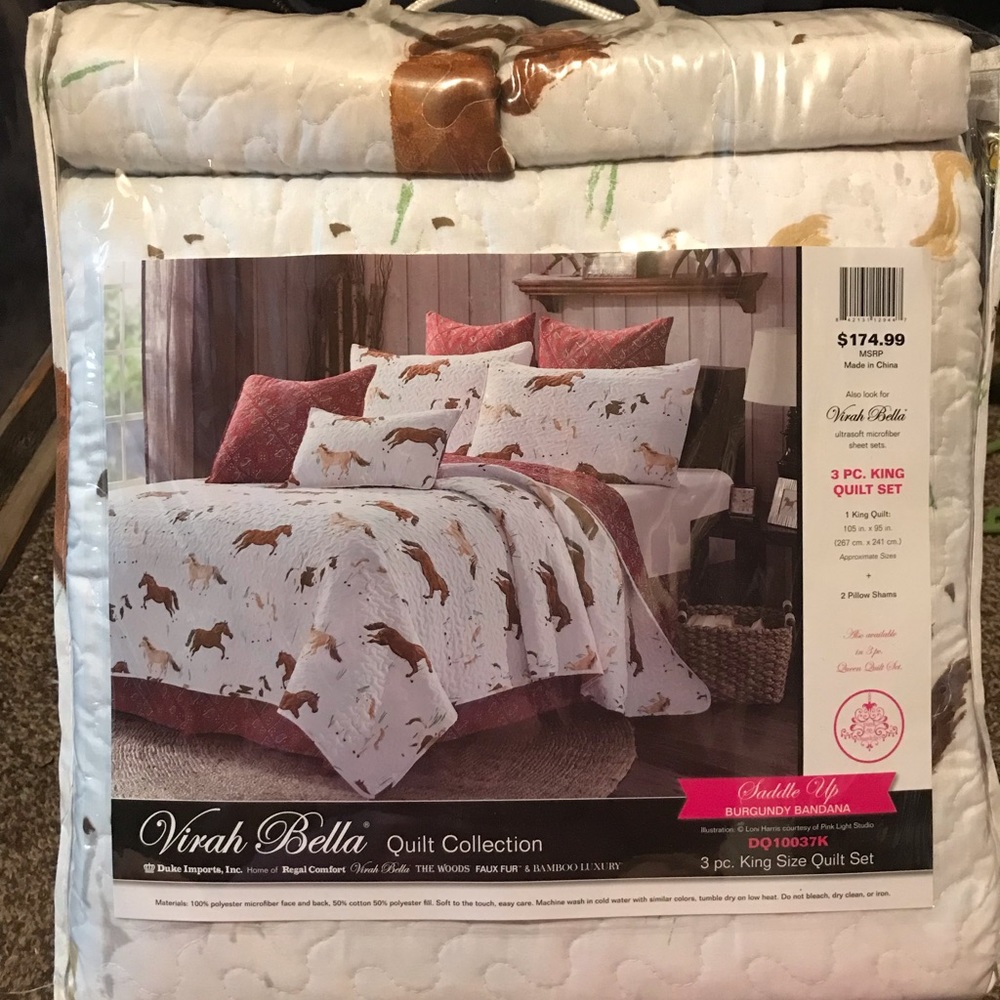 King size quilt saddle up
